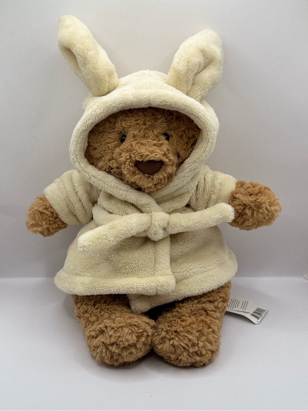 Jellycat Bartholomew Bathrobe Bear Stuffed Animal Plush